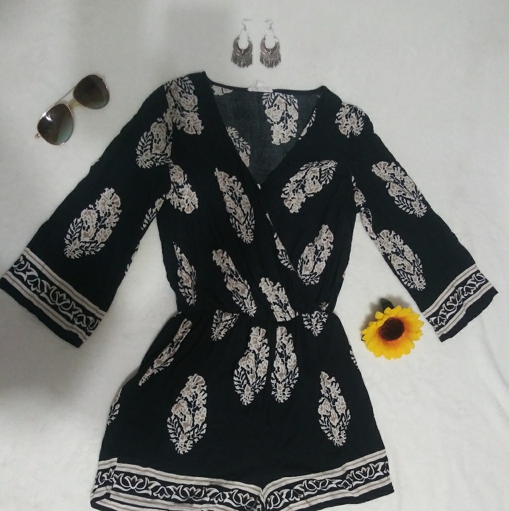 Agaci navy blue romper